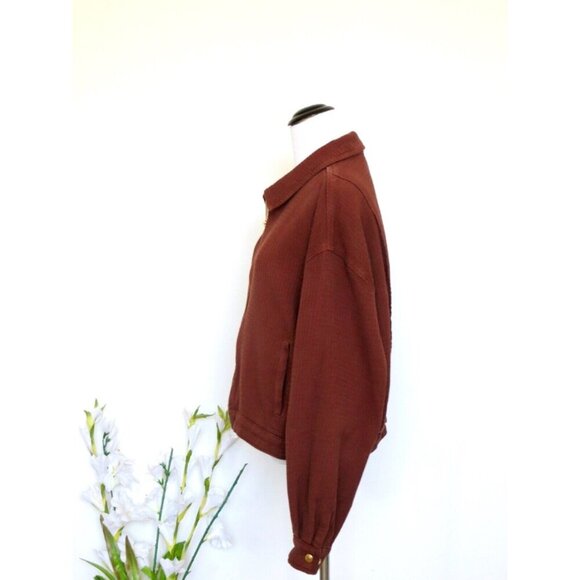 BIG BUD PRESS 100% Cotton Full Zip Jacket Brown SZ M - Picture 2 of 6